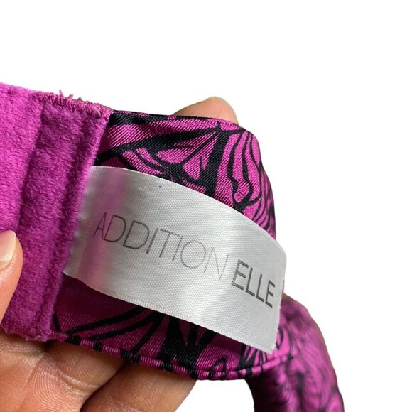 Addition Elle Women's Pink Patterned Lightly Lined Bra - Picture 3 of 4